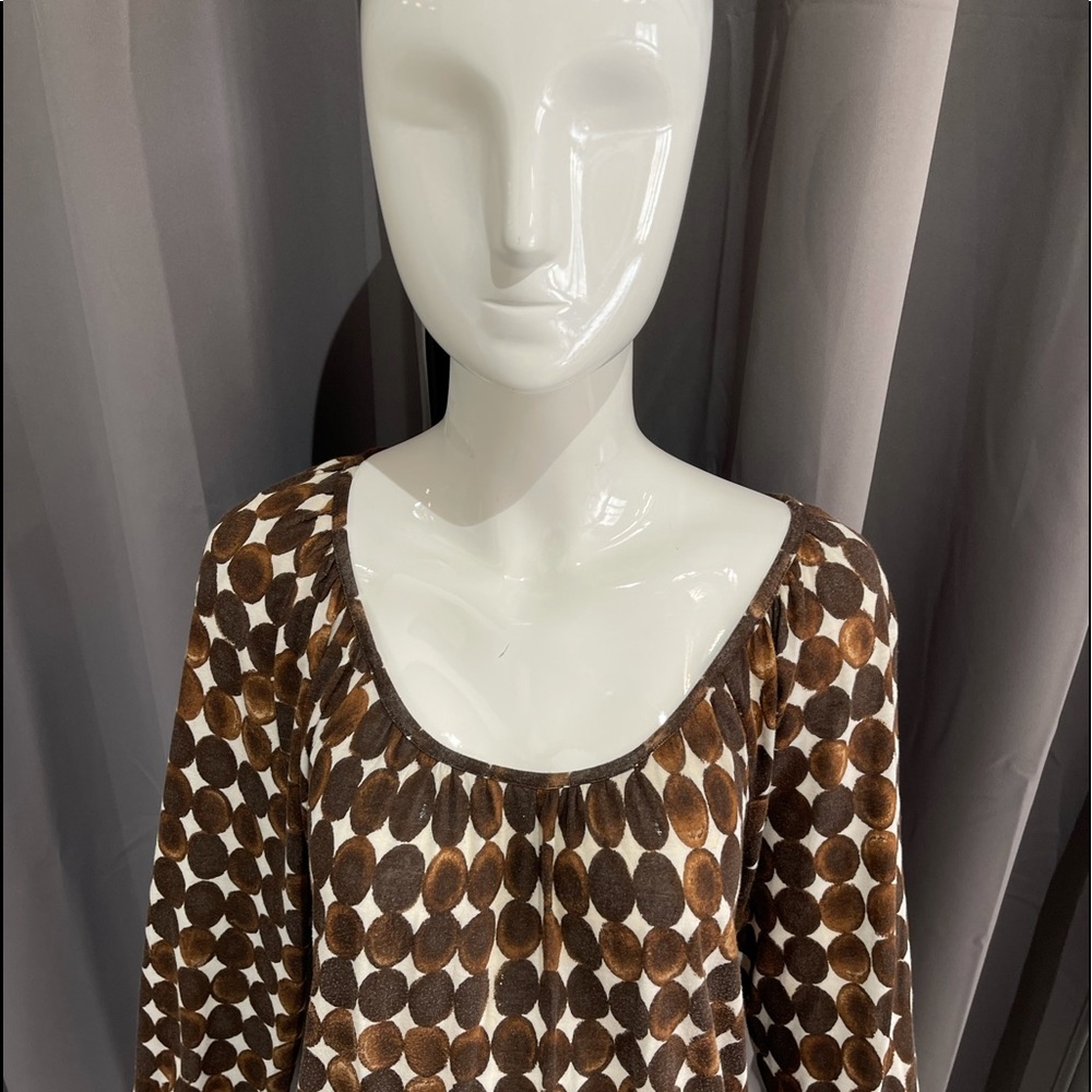 Michael Kors Brown & White Top - Picture 2 of 6